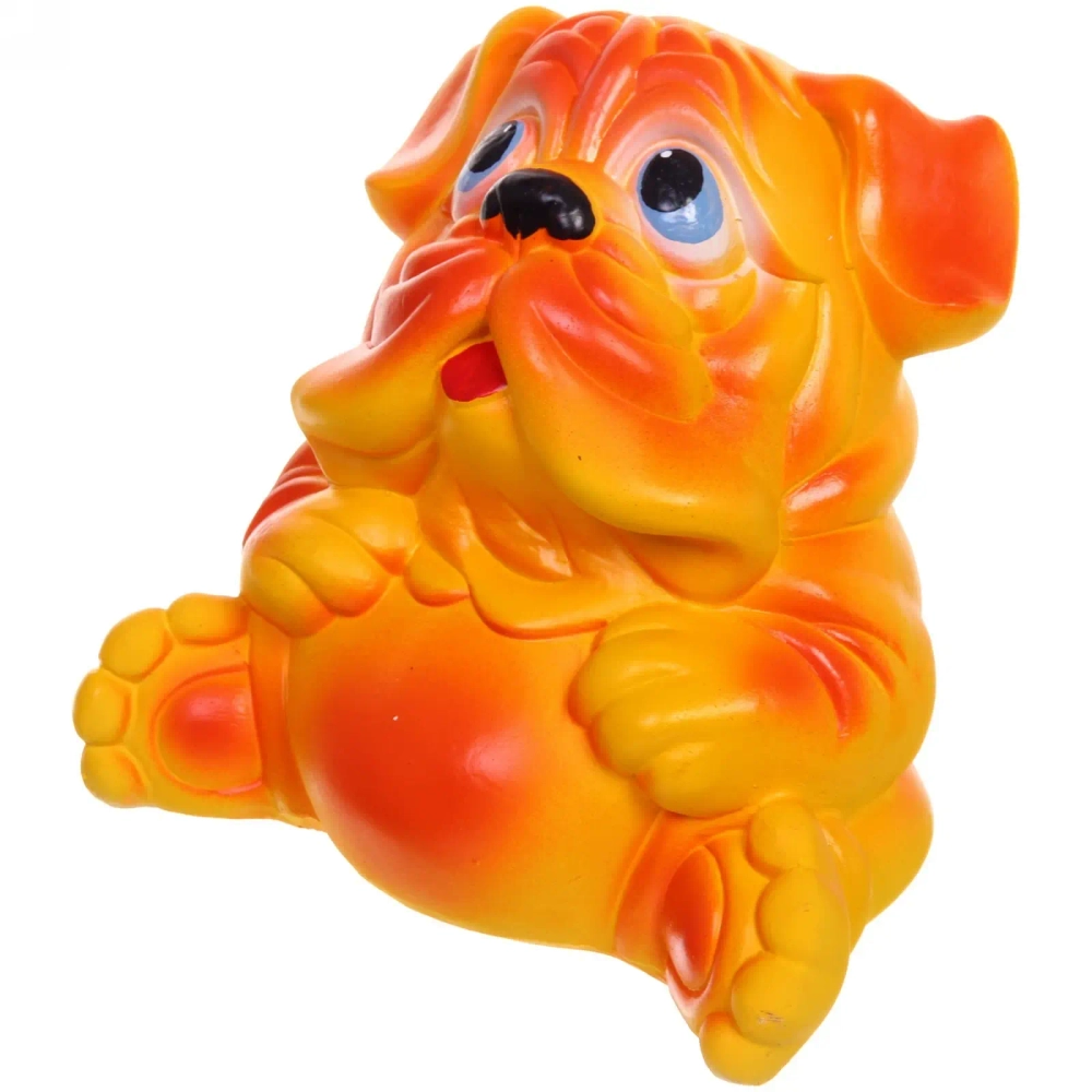 Копилка из гипса «Шарпей» 18см (рыжий)