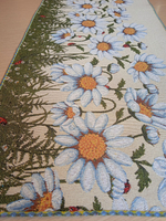 Гобеленовая столешница Ромашки 40х89