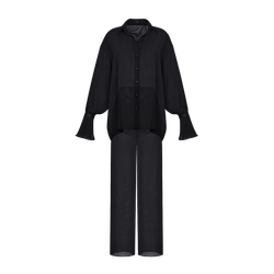 Рубашка из шифона с принтом