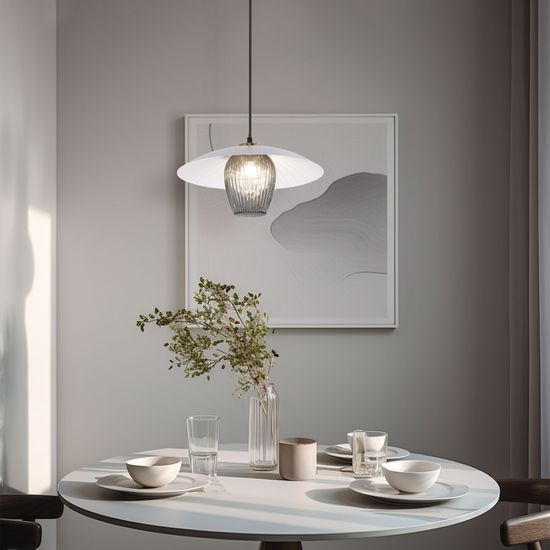 50259/1/ подвесной светильник/ белый/дымчатый