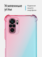 Чехол ROSCO для Xiaomi Redmi Note 10;Xiaomi Redmi Note 10S;Poco M5s оптом (арт. XM-RN10-HARD-TPU-PINK-BLUE)