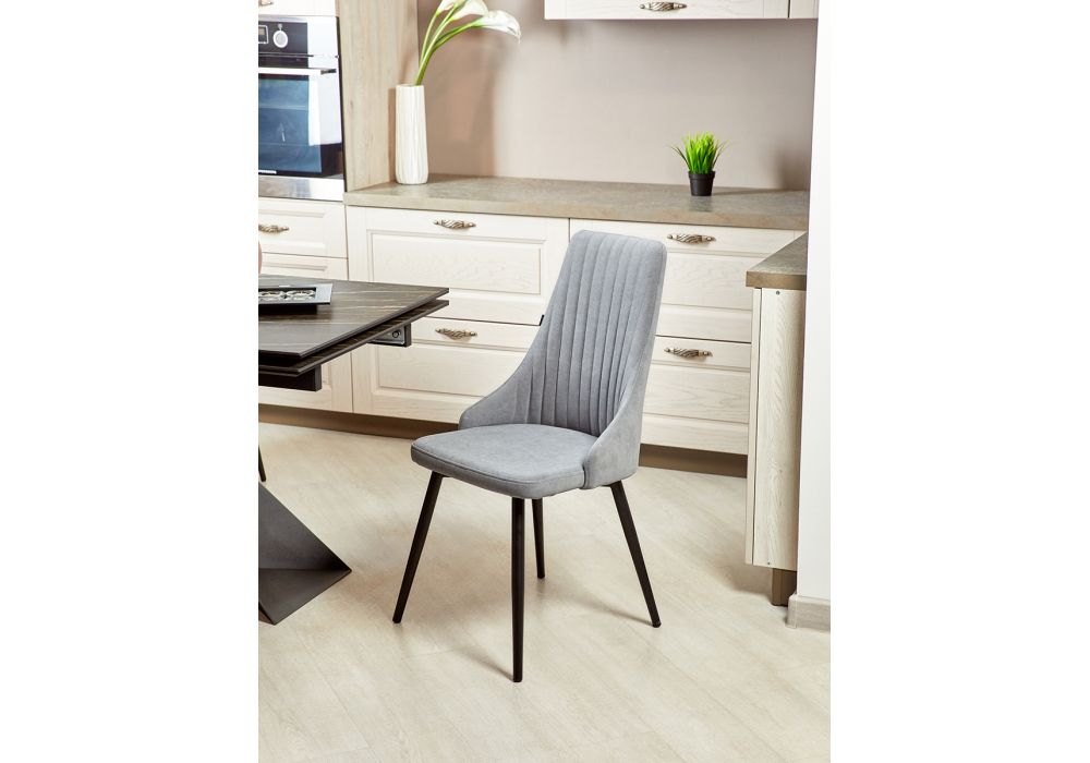 Стул на металлокаркасе Нараян velutto 49 / черный