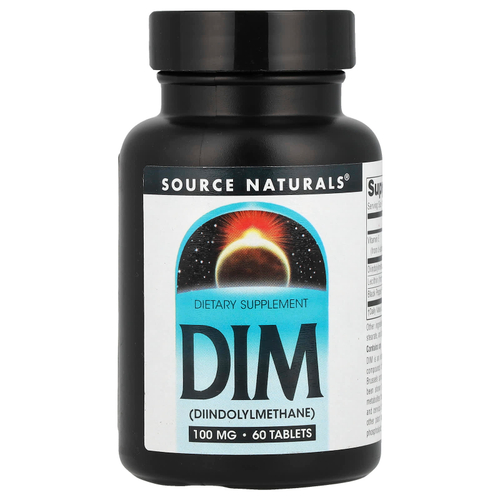 Source Naturals, DIM, 100 мг, 60 таблеток