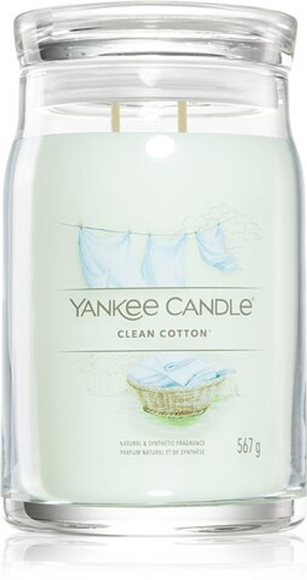 Yankee Candle Clean Cotton - Фирменная ароматическая свеча /   567  g  / GTIN 5038581128740