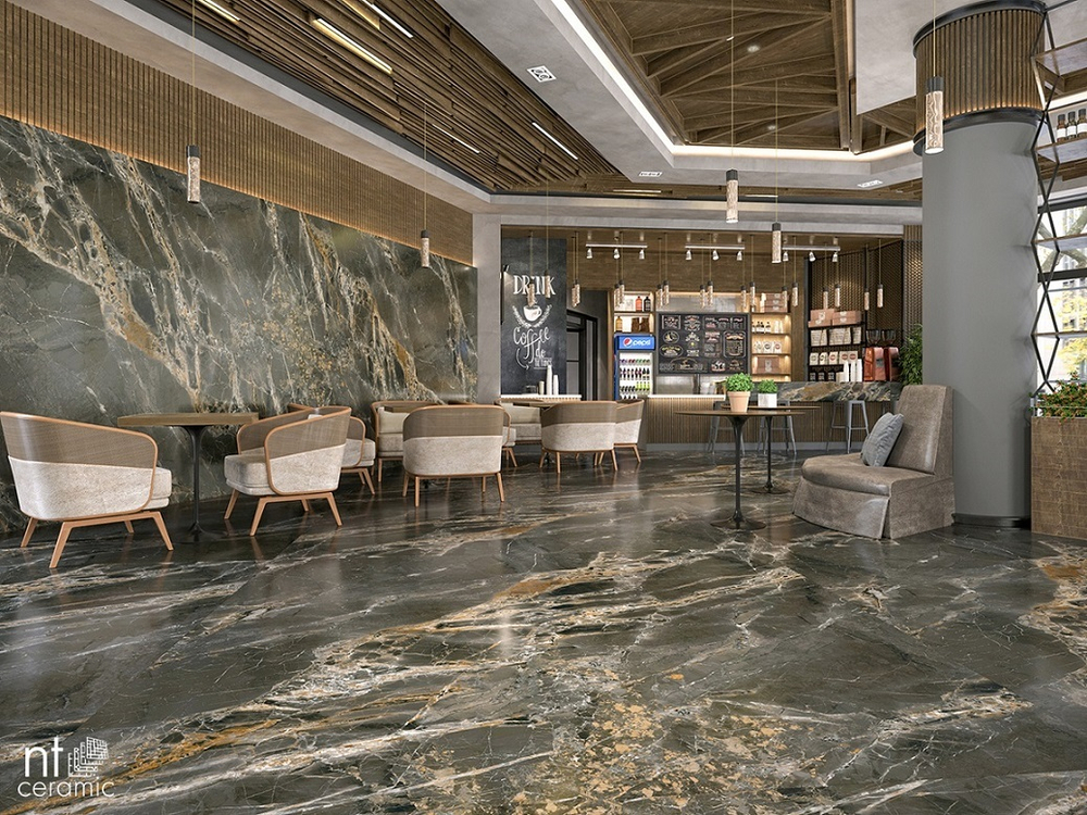 NT CERAMIC. Керамогранит Atlas Home Orobico Brown 270*120 Лаппатированный