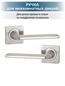 Ручки для межкомнатных дверей с защелкой и фиксатором TREND
