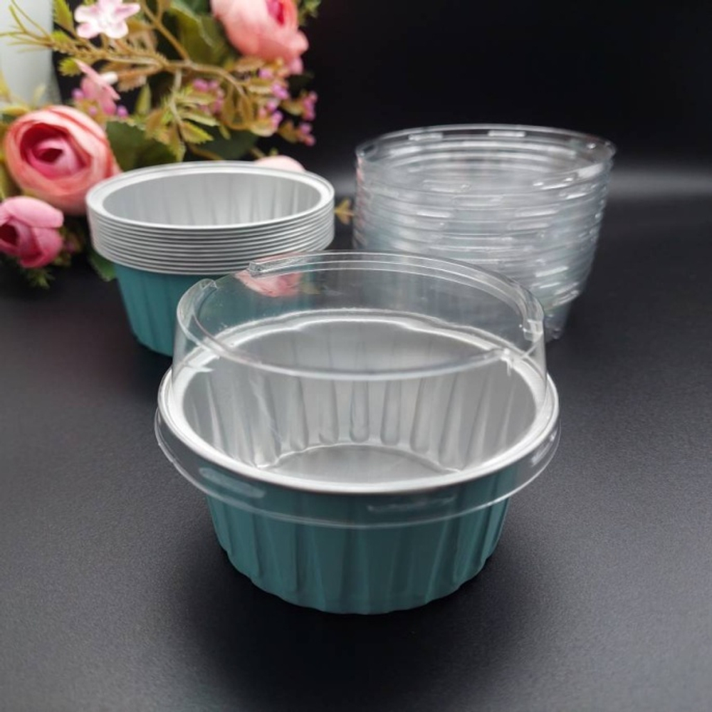 Форма для выпечки d-6,5 h-3,5см кругл с крышкой №32 алюм 12шт