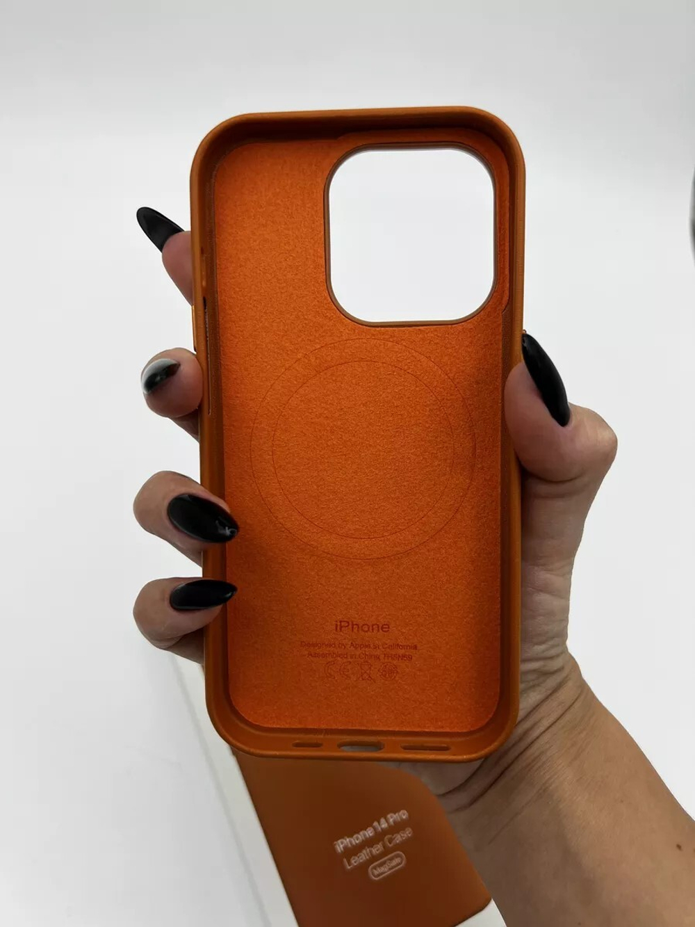 Кожаный чехол Leather Case iPhone 14 Pro | Saddle Brown Светло Коричневый