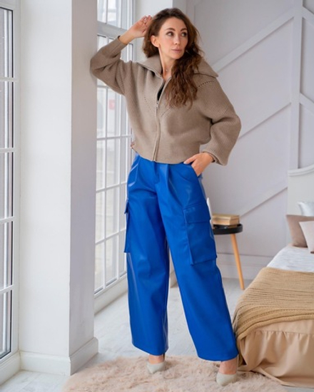 Брюки кожаные