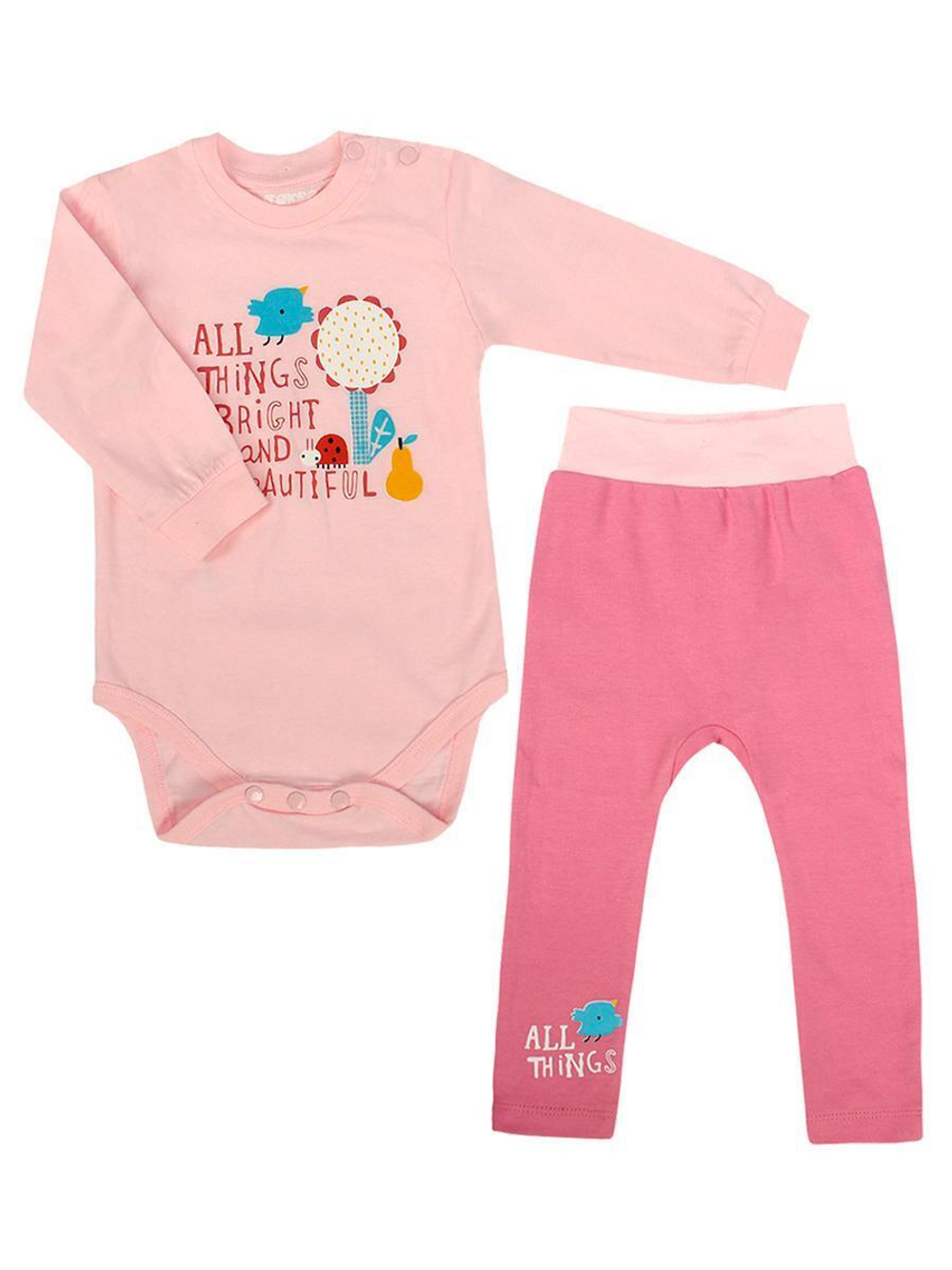 Комплект д/новорожд р.74 св.роз (Такро) 0581KI-0/1