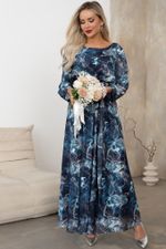 Платье Рафаэлла (синий) Р11-1233/4 Nikol