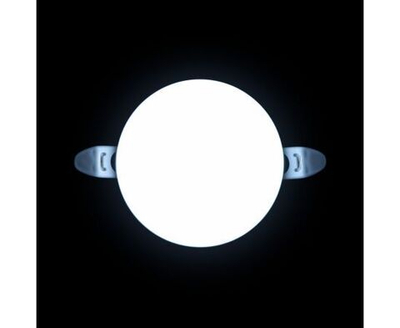 Светодиодная встраиваемая безрамочная панель FLP 9Вт, 6500К, d90х21мм, белый