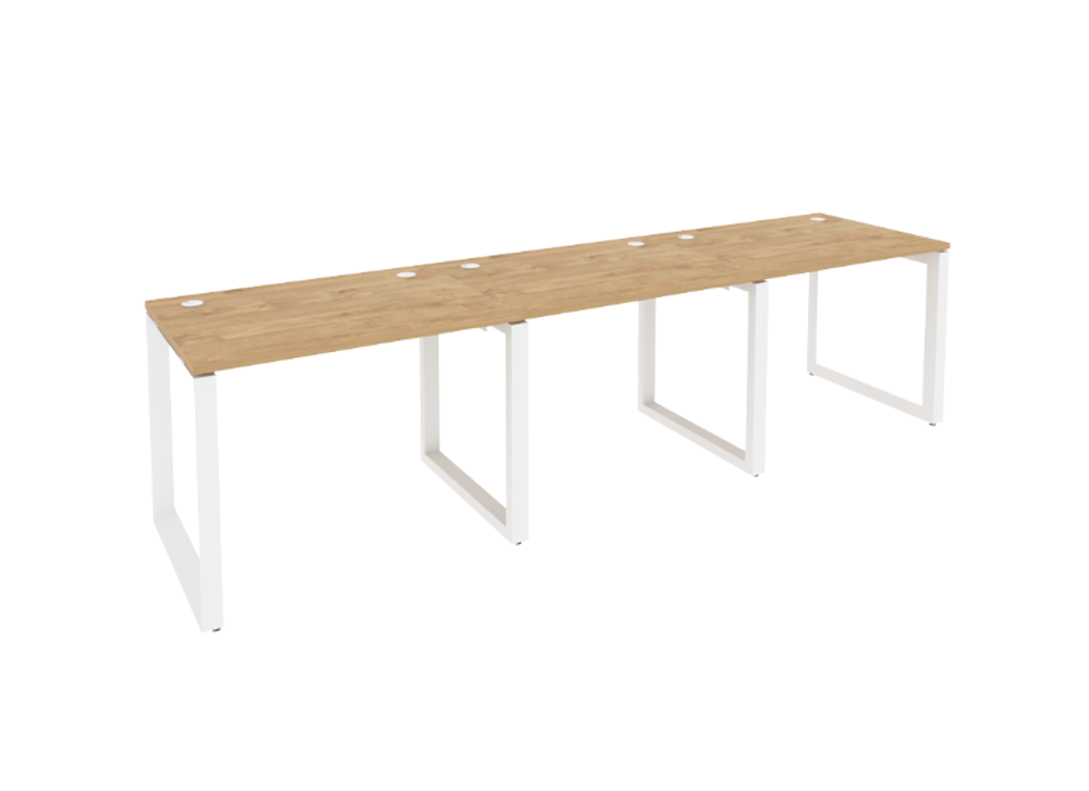 Рабочая станция на О-образном металлическом каркасе 3 места 720 Onix