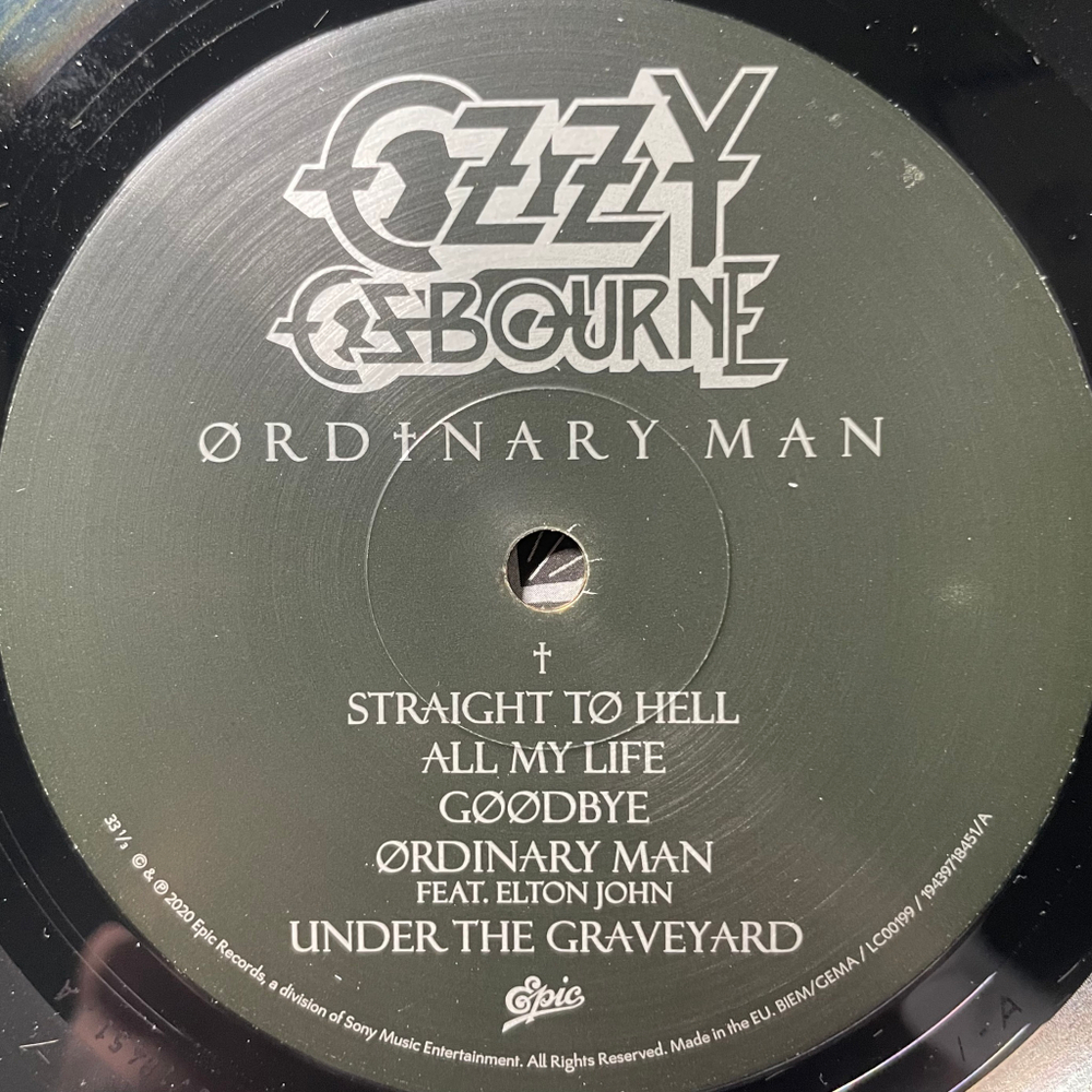 Ozzy Osbourne ‎– Ordinary Man (Европа 2020г.)
