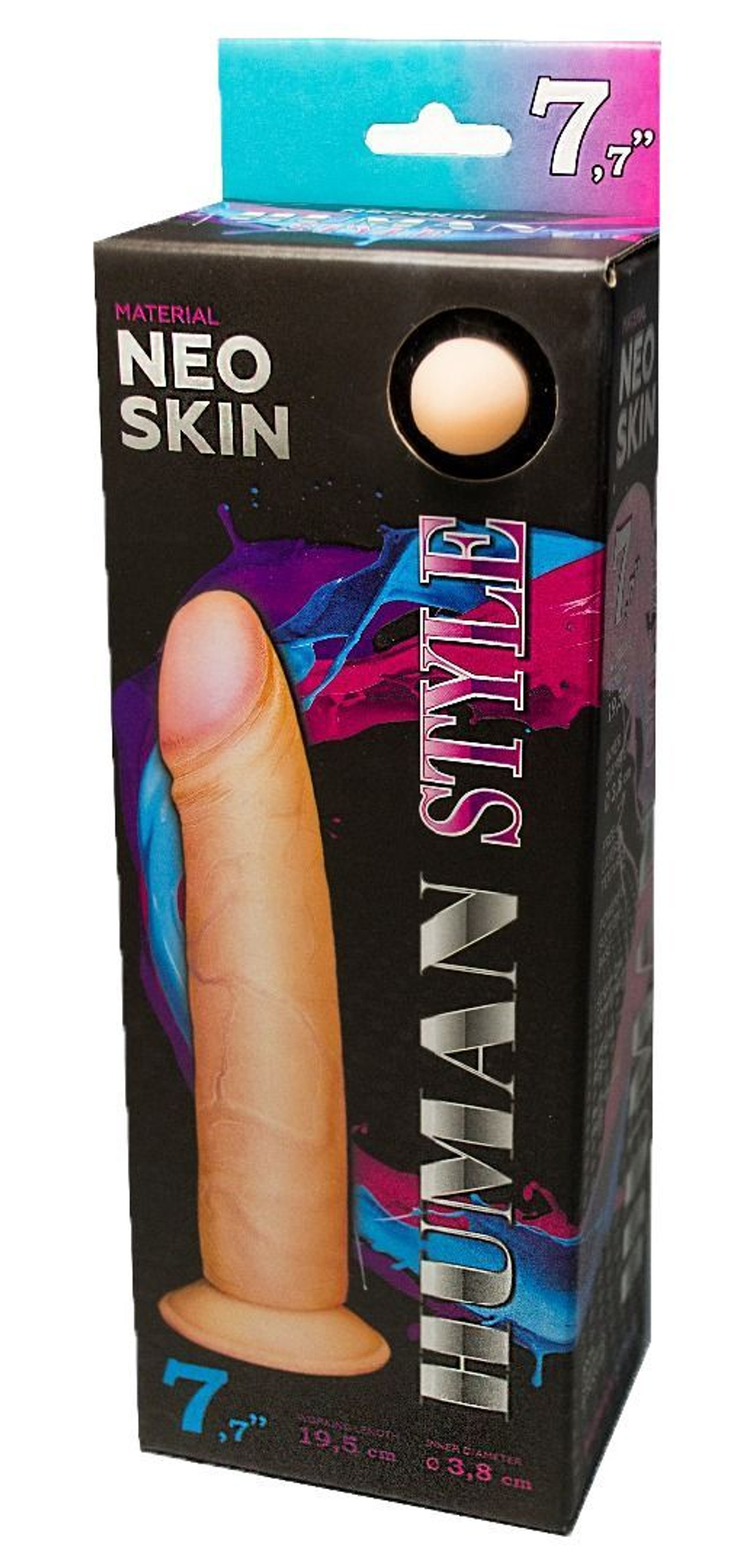 Фаллоимитатор HUMAN STYLE 7,7" без мошонки - 19,5 см.