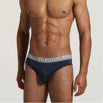 Мужские трусы брифы синие набор 3 в 1 Bikkembergs CLASSIC BKK1USP02TR