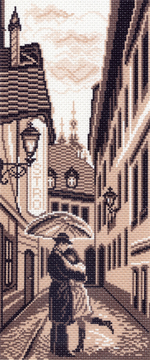 "Городской роман"-1430 канва с рисунком