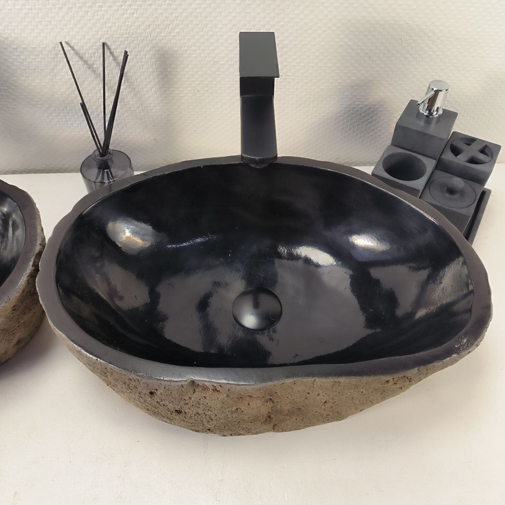 Раковина из речного камня ПАРА! RS-64966 50*33*15 0865