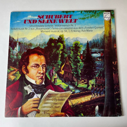 Винтажная виниловая пластинка LP Шуберт, Schubert Und Seine Welt (Германия 1974)