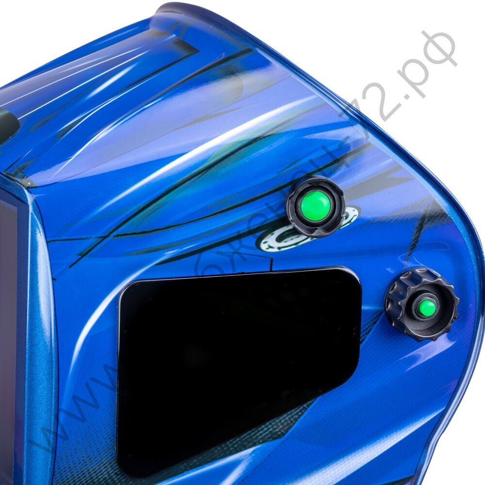 Маска сварщика КОРУНД МЕГА синяя (ф-р MEGA LED 2) без коробки