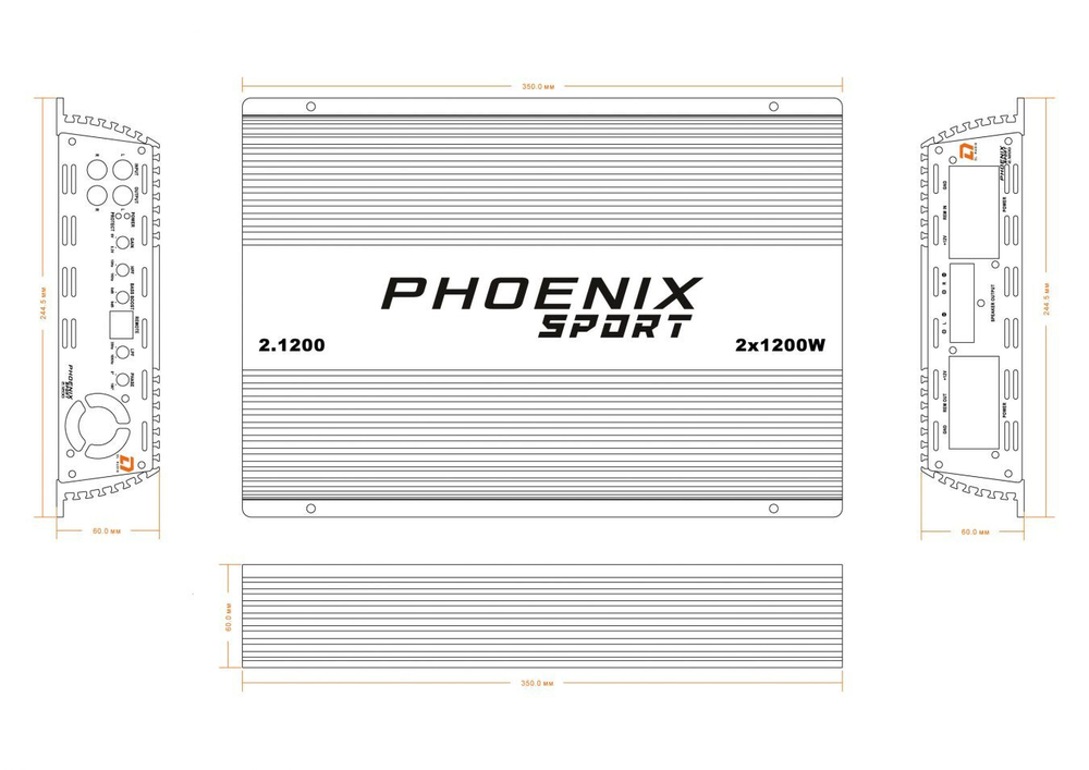 DL Audio Phoenix Sport 2.1200 | 2 канальный усилитель – купить за 18 990 ₽ | 2 Колонки.Ру - Гипермаркет автозвука