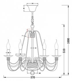 Подвесная люстра Freya Velia FR2046-PL-06-WG