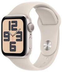 Apple Watch SE 2 (2024), 44 мм, Умные часы Корпус из алюминия цвета Сияющая звезда, спортивный ремешок Сияющая звезда