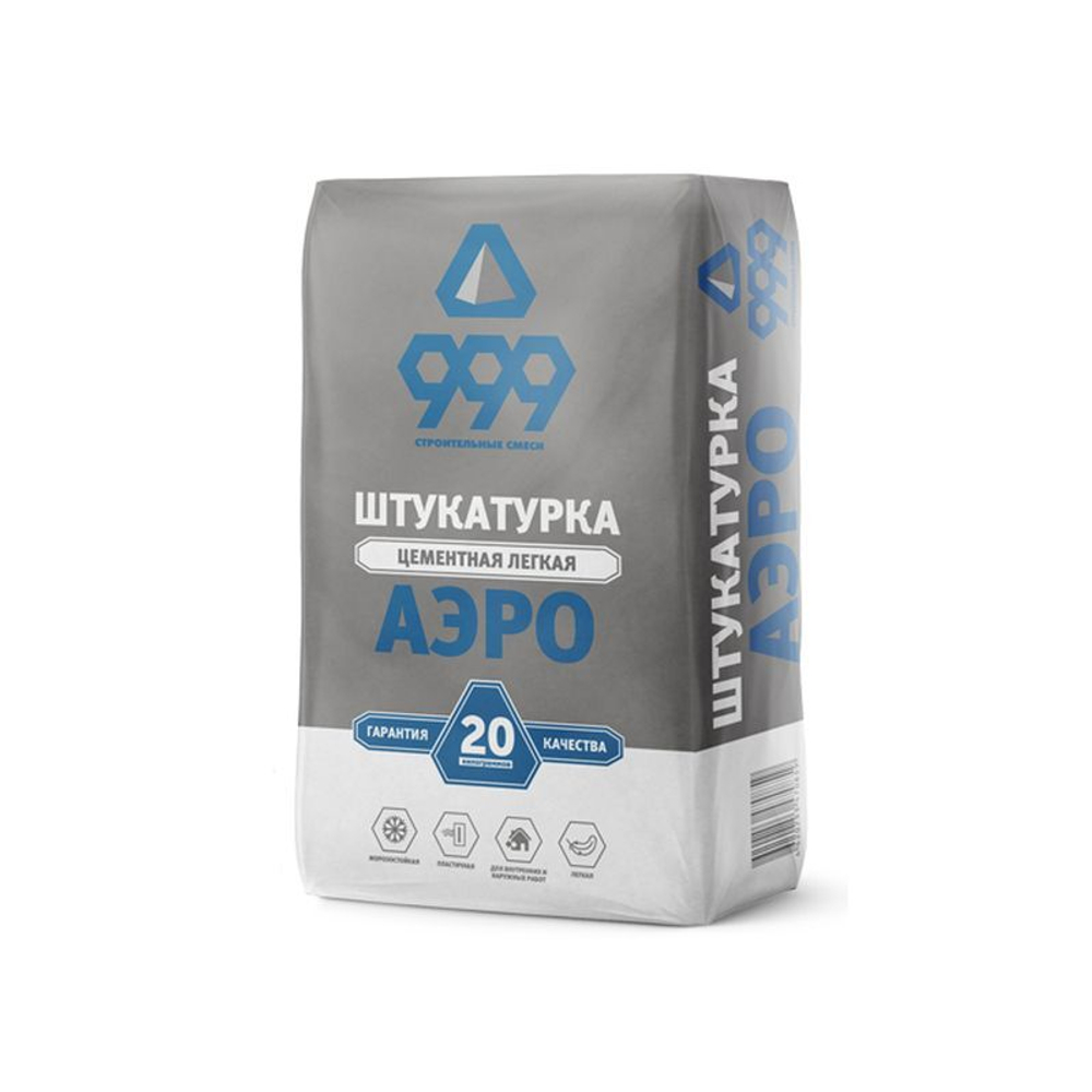 Штукатурка цементная 999 Аэро 20 кг