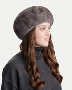 Берет из меха норки