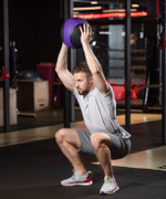 Медбол высокой плотности GB-702, 6 кг, фиолетовый