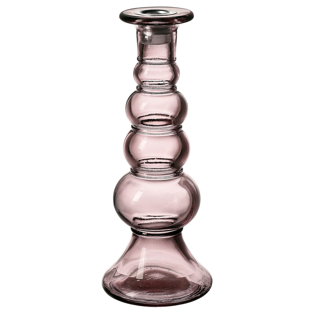IKEA MYRMOSAIK  (ИКЕА МЙРМОСАИК)  -  Подсвечник, розовый, 22 см