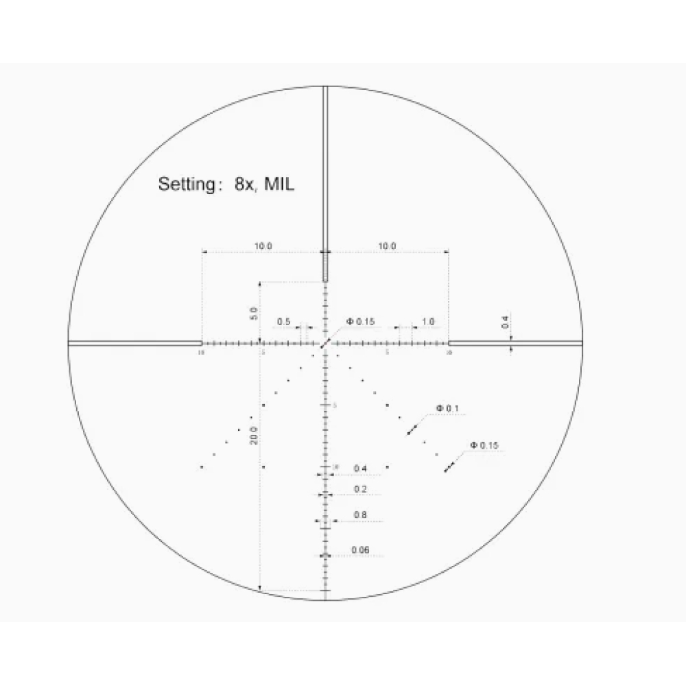 Оптический прицел Vector Optics 30мм SFP VEYRON 2-8x32 IR ( установка на Тигр, СВД, ОП-СКС, ВПО-208 / Сетка MPR-V5 / с подсветкой )