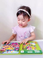 Книга пазл магнитный 3в1 для детей малышей 3 4 лет животные