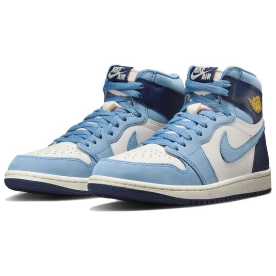 Jordan Air Jordan 1 Винтажные баскетбольные кроссовки High Top Сине-белые Женские