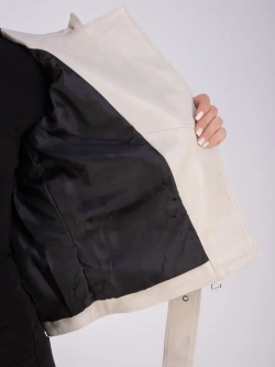 Куртка женская из натуральной кожи с капюшоном Турция