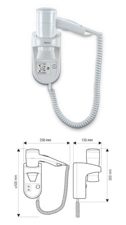 Настенный фен Valera Premium Smart 1200 Shaver (533.03/032.04)