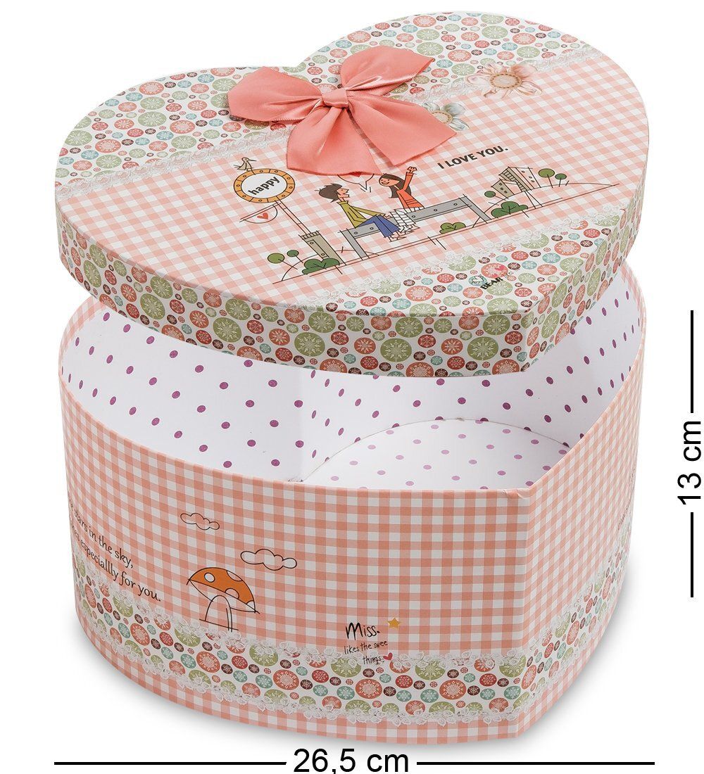 WG-54/3-A Коробка подарочная «Сердце» цв.коралловый