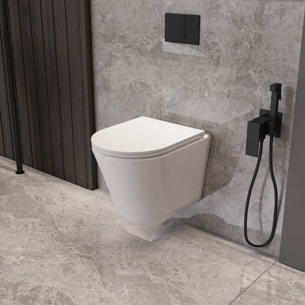 Унитаз подвесной Tornado Vito VT1-23T, ультратонкое soft-close сиденье