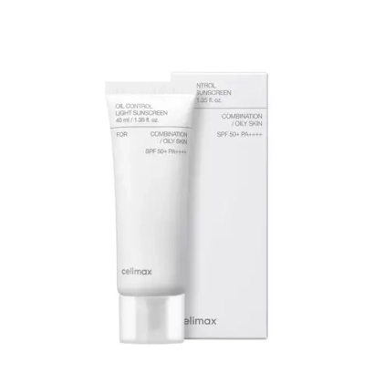 Celimax Oil Control Light Sunscreen SPF50+PA++++ себорегулирующий лёгкий солнцезащитный крем