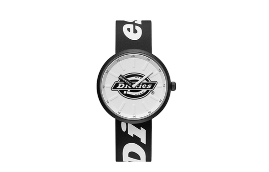 Dickies 114 Dix Wrist Watch Quartz Movement Silicone Strap White Dial Women"s Watch