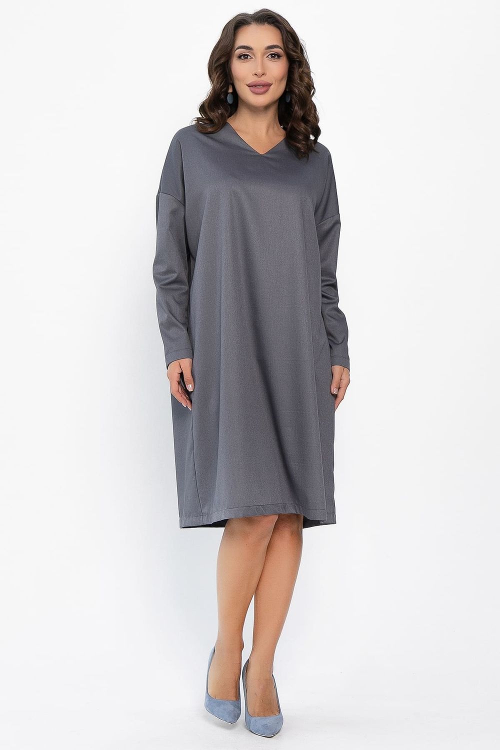 Платье Хюгге (темно-серое) П14121-25М LT Collection