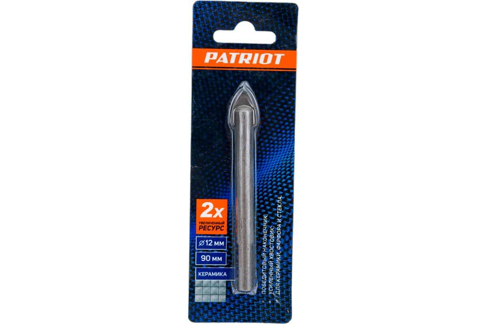 Сверло по керамике (12х80 мм) EDGE by PATRIOT 815010067