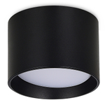 Светильник накладной,  GX53,  D85xH60мм,  IP20,  черный,  без лампы