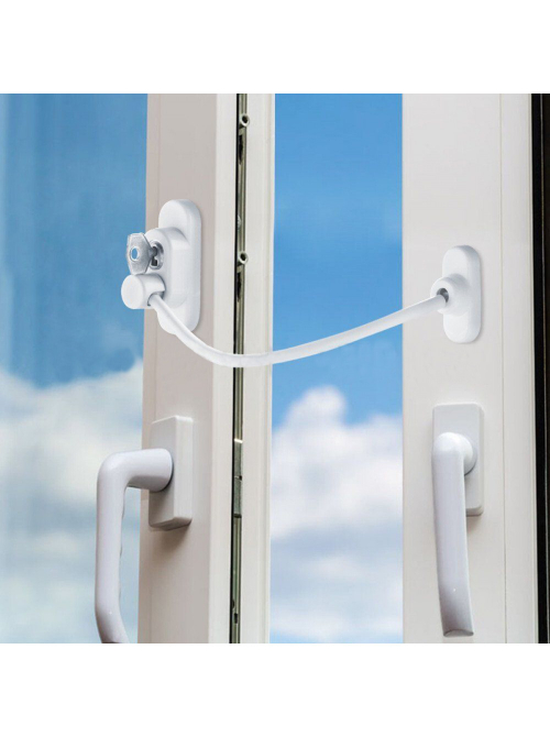 Замок для окон с тросиком