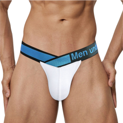Мужские трусы танга белые PUMP! MP252-1