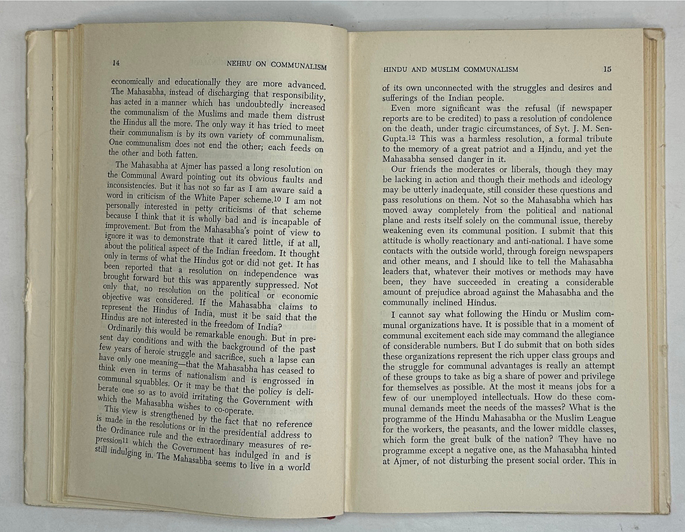 Гупта Н. Л. Неру о коммунализме. Дели. 1965 г.На английском языке. автограф