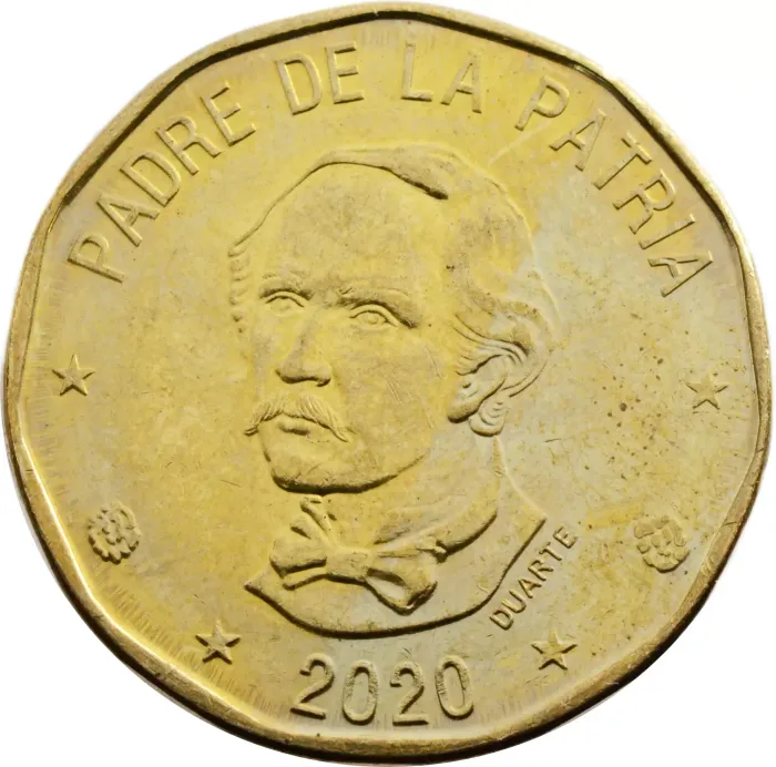 1 песо 2020 Доминикана