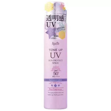 Ajuste Tone Up UV Sun Protect Spray Lavender Color SPF 50+ PA++++. Солнцезащитный спрей Адьюсте Тон Ап, 100 г (160 мл)