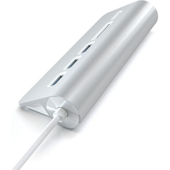Хаб Satechi Aluminum USB 3.0 Hub &amp; Card Reader (ST-3HCRS) Silver
