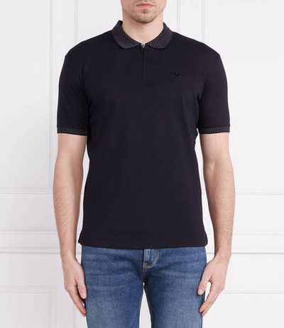 поло Emporio Armani - темно-синий(3R1F75 1JTKZ)